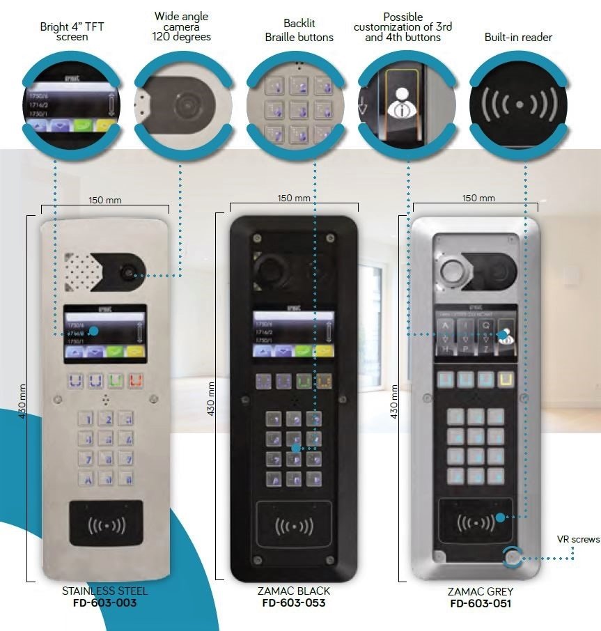 Urmet FDI iPassan se zvonky 2-Smart Urmet FDI iPassan se zvonky 2-Smart